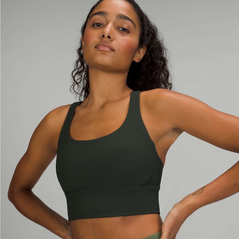 NWOT Lululemon Energy Longline Bra Ribbed